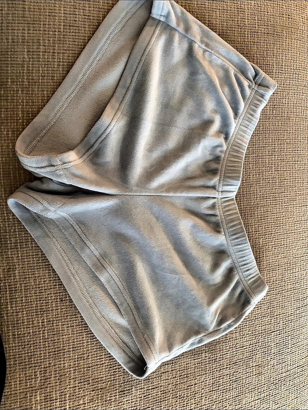 UGG Valerius Velvet Shorts High Waist Shorts in Gray Size Small